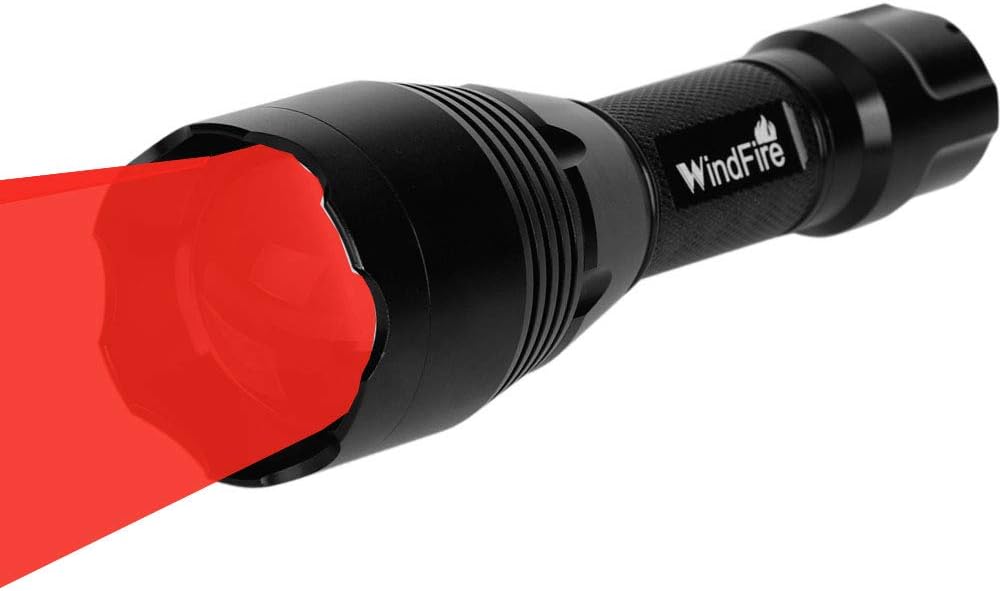 Red Adjustable Focus LED Flashlight H895
