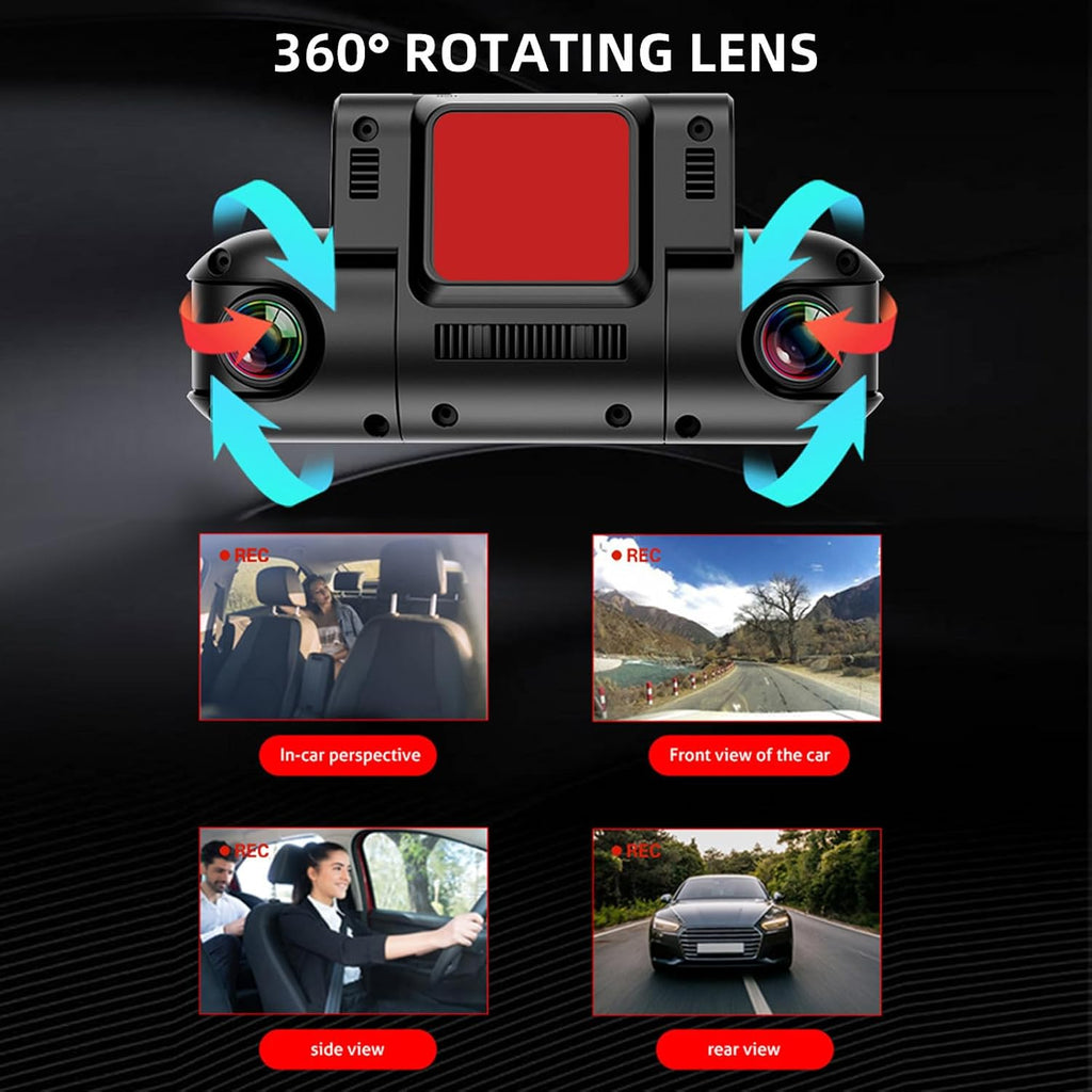 1080P FHD Front and Rear Dash Cam with 170° Wide Angle U296523