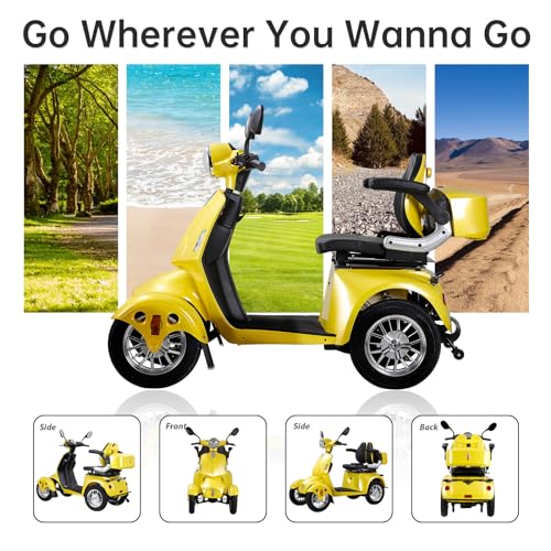 800W Motor 60V20Ah Battery 500lbs Weight Capacity Electric Wheelchair P185