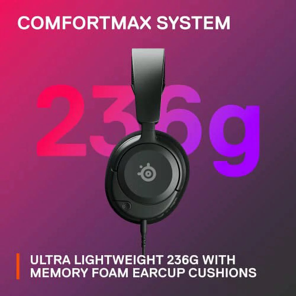 Black Wired Gaming Headset with 3.5mm Jack A1999