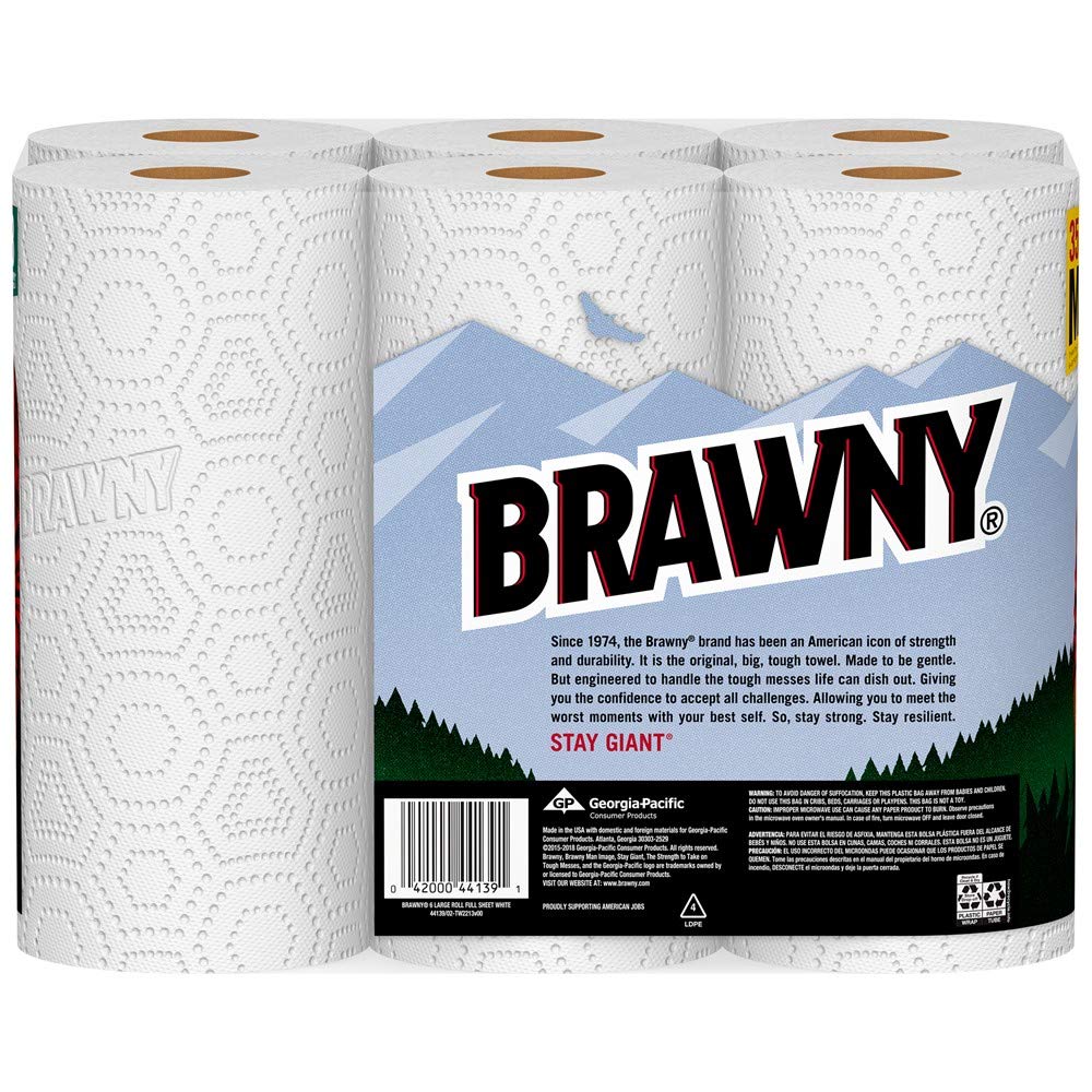 6 Large Rolls Full Sheet Paper Towels L925580