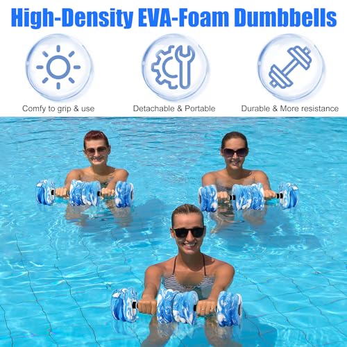 2PCS Foam Aquatic Exercise Dumbbells L4587