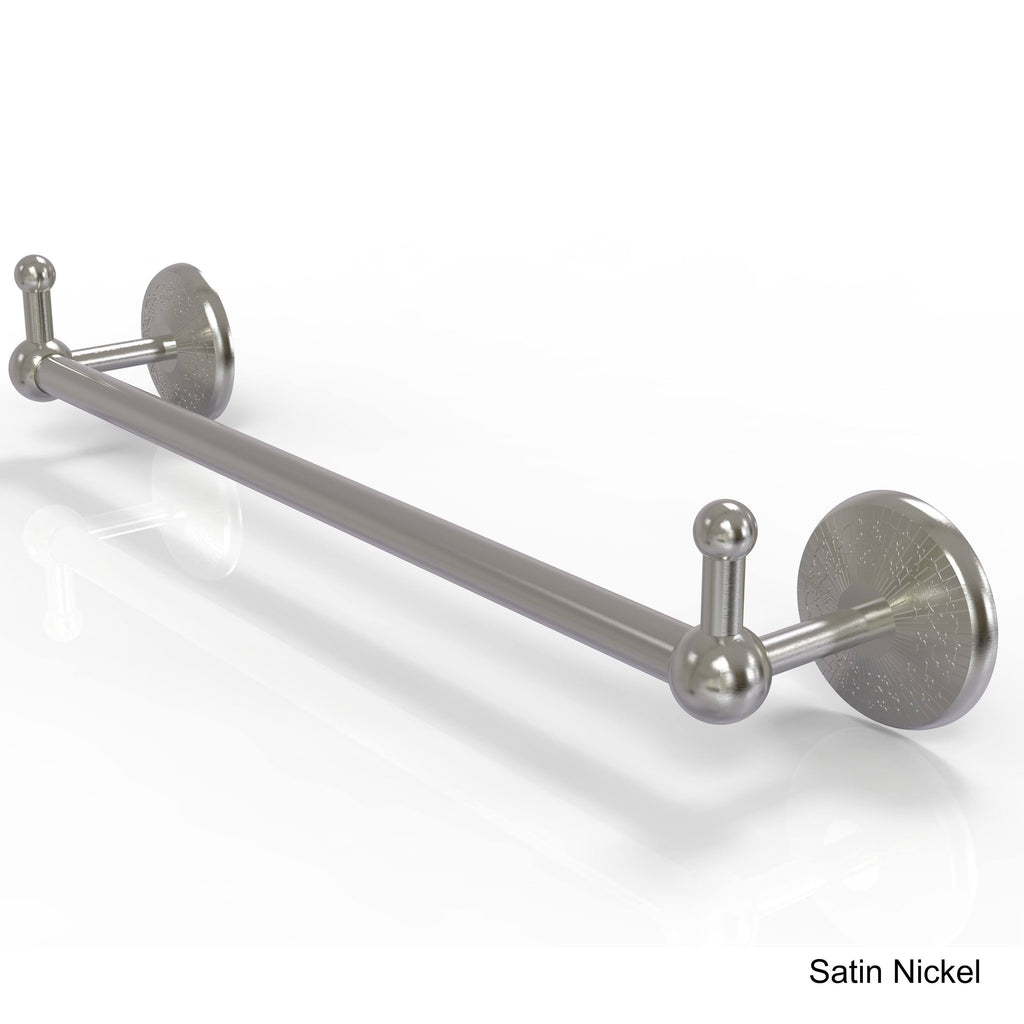 30 inch Polished Brass Towel Bar with Integrated Hooks U29358