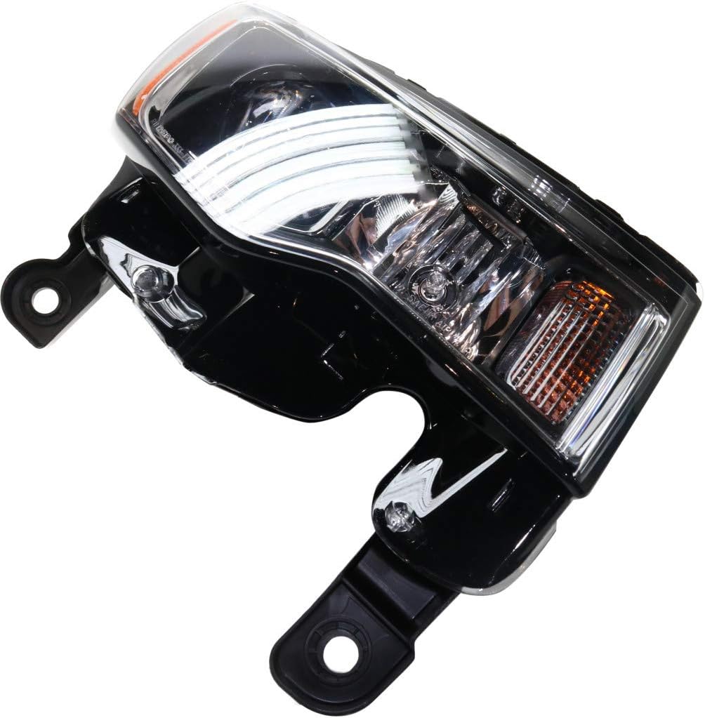 Jeep Grand Cherokee Passenger Side Chrome Halogen Headlight Assembly N3730