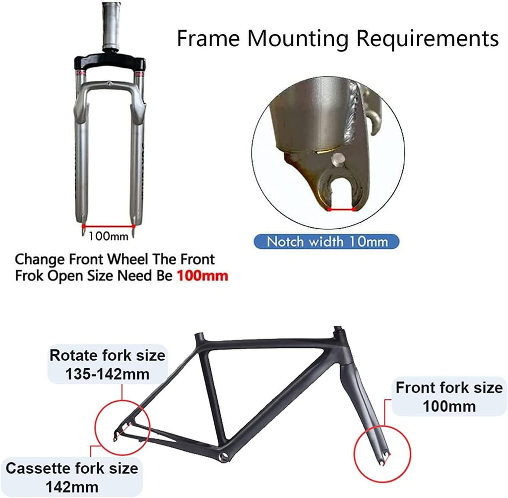26inch-48V/500W Rear Wheel Electric Bicycle Hub Motor Kit O683065