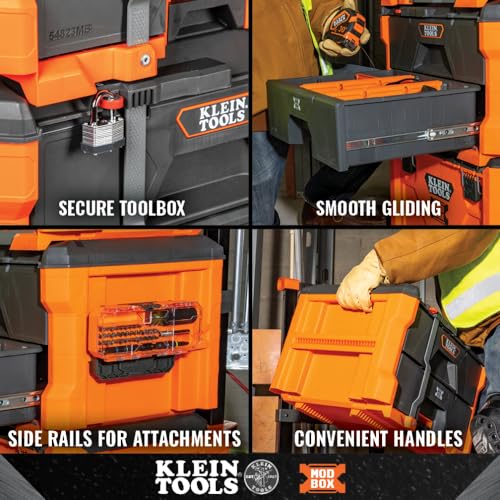 3-Drawer Modular Toolbox with 24 Dividers T335789