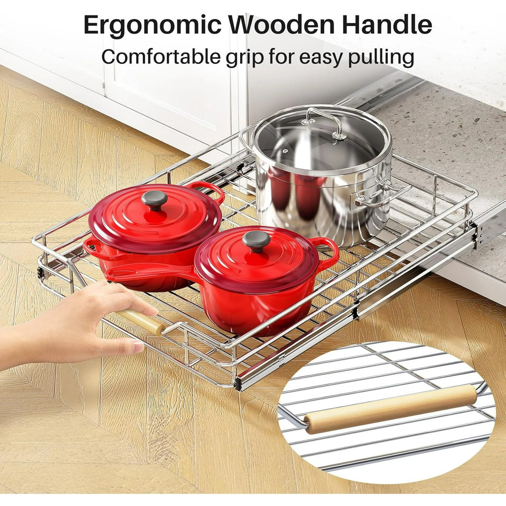 Heavy Duty Slide out Drawers for Kitchen Cabinet Organizer (15W X 21D) D61278