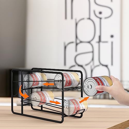 4 Pack Black Stackable Can Dispenser Rack G52458