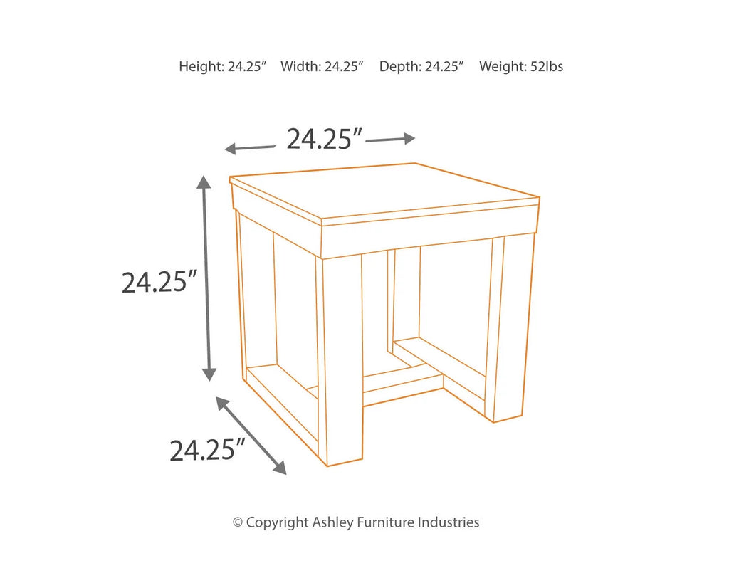 Dark Brown End Table U841