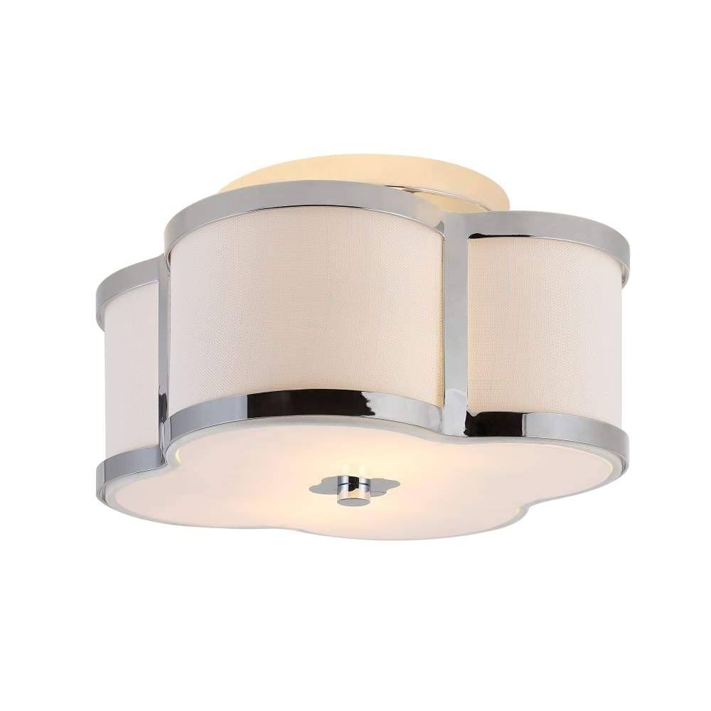 13 in. Brass Gold Metal Flush Mount B332