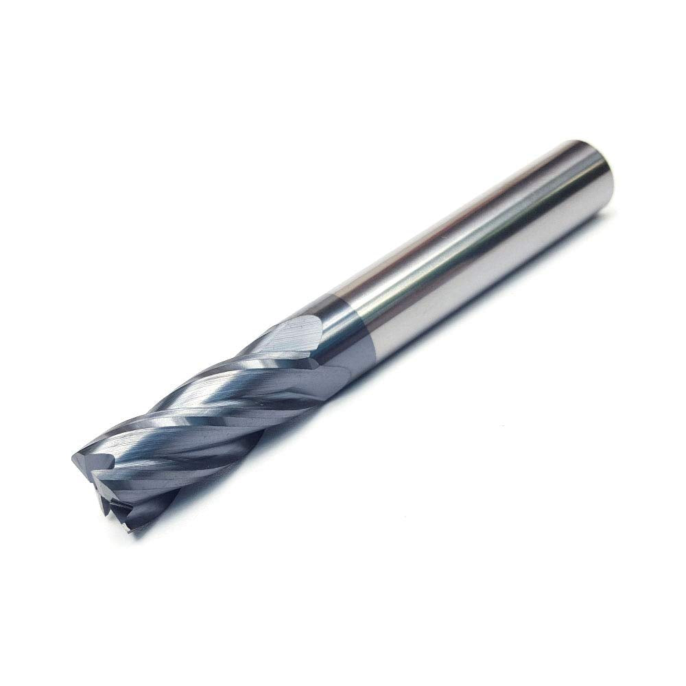 1/2 Carbide Square End Mill 4 Flute AlTiN Coating Pack of 2 C69539
