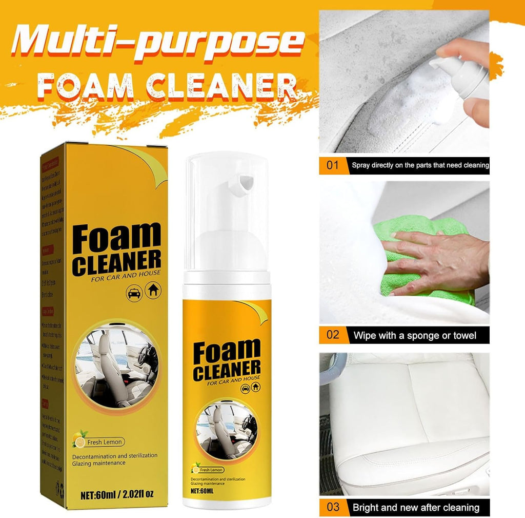 2PCS Multipurpose Foam Cleaner Lemon Flavor (100ml*2) R40385