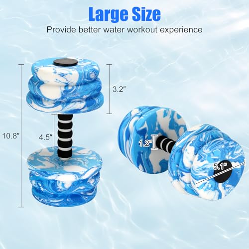 2PCS Foam Aquatic Exercise Dumbbells L4587