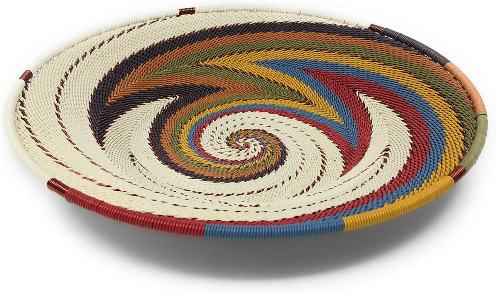 Zulu Telephone Wire 8-inch Platter Basket D2530