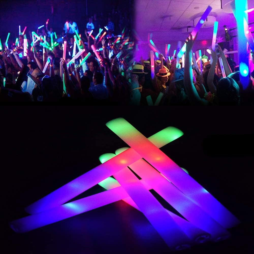 24 Pcs LED Foam Sticks Glow Batons F712220