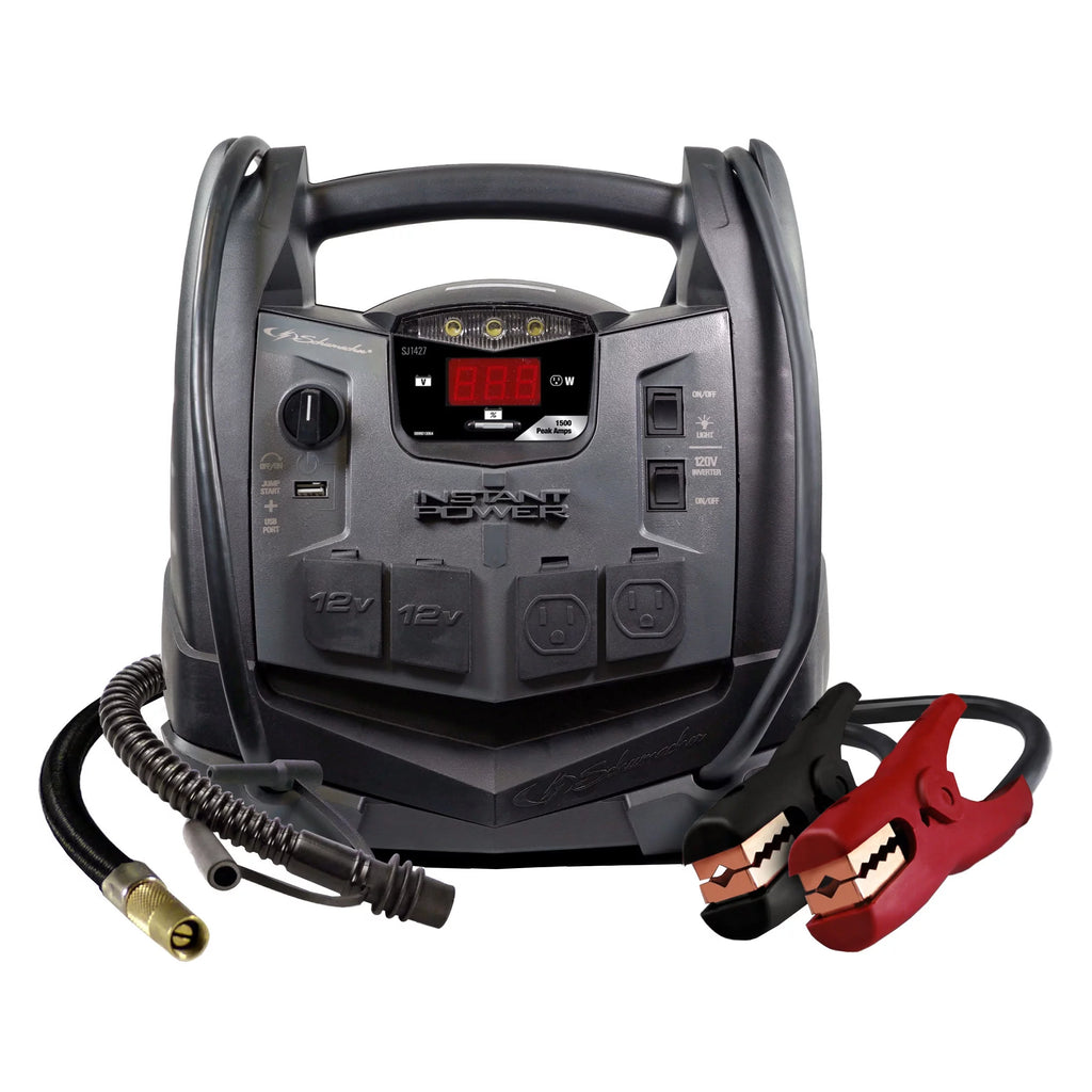 6-in-1 Portable Power Station, 1500A Jump Starter, 150-PSI Compressor Q6100