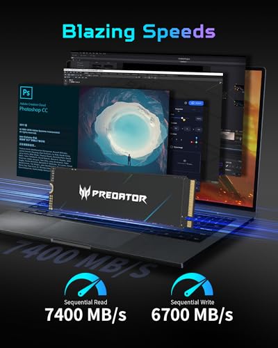 M.2 SSD 2TB NVMe PCIe Gen4×4 Internal SSD U7351