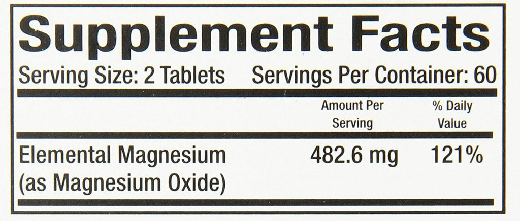 120 Tablets Magnesium Supplement 2 Pack H336