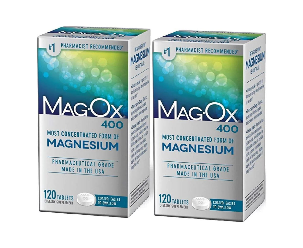 120 Tablets Magnesium Supplement 2 Pack H336