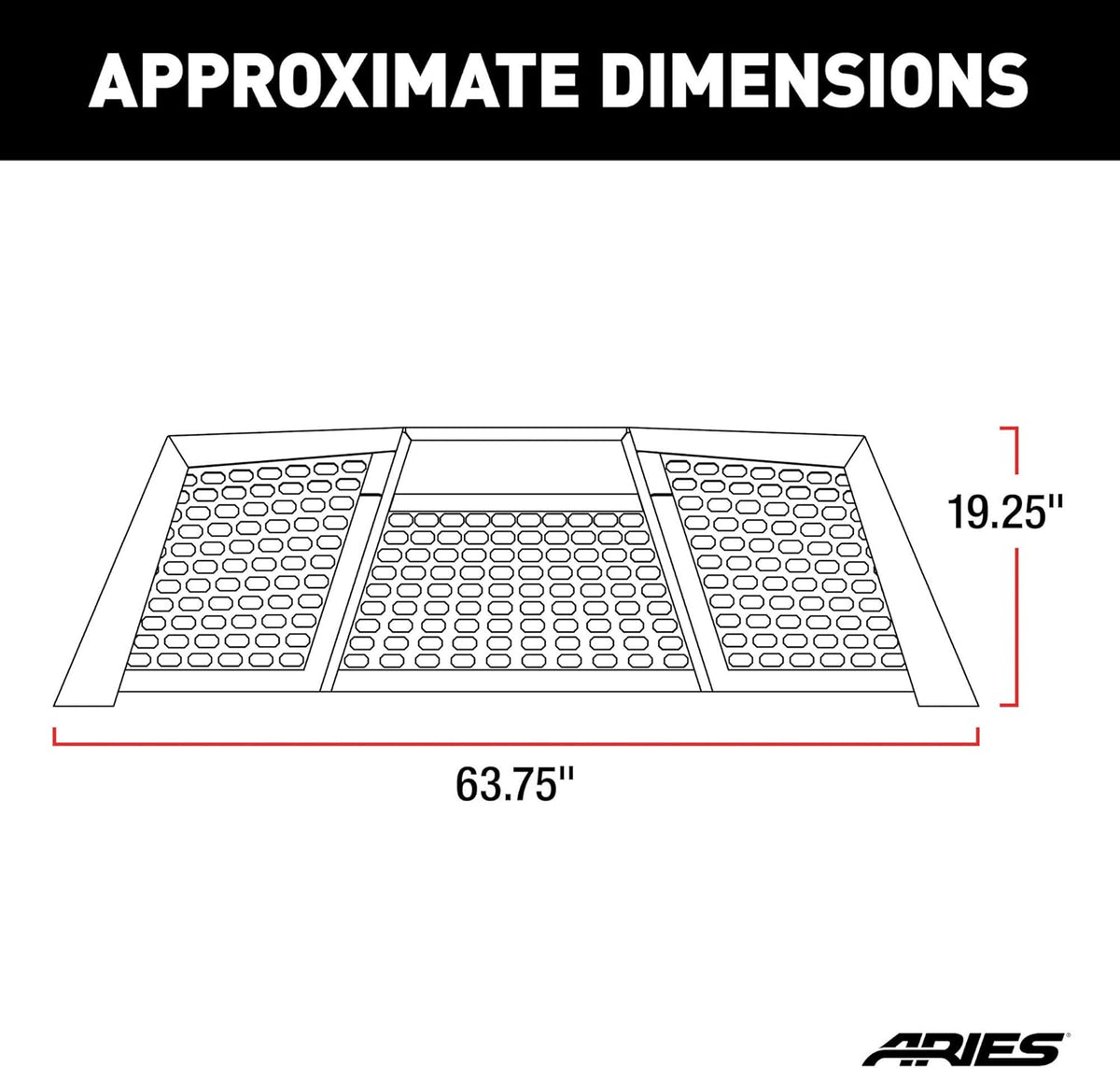 Black Aluminum Truck Headache Rack Cab Protector R2576