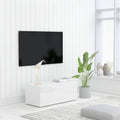 High Gloss White Chipboard TV Cabinet G747