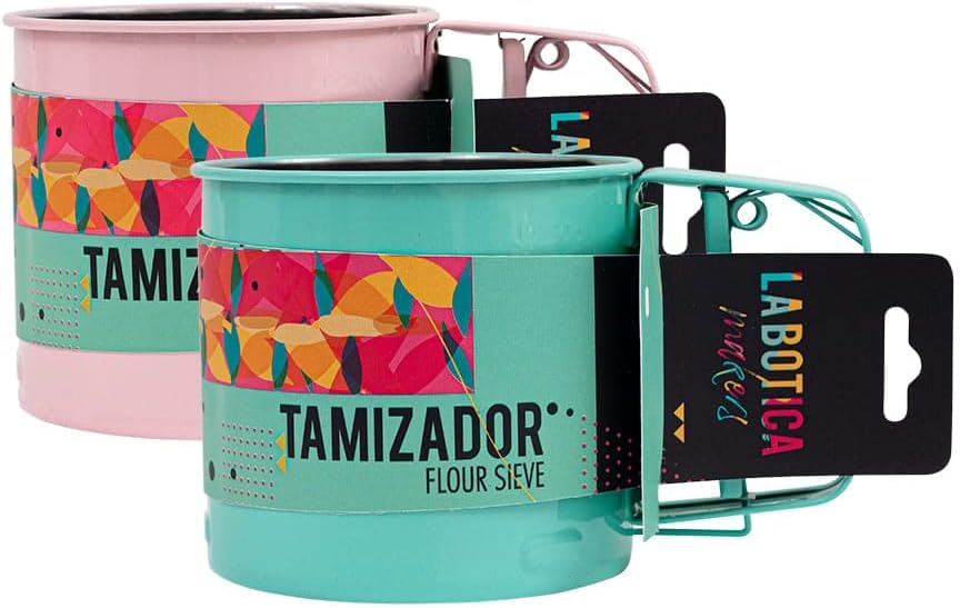 Pink Stainless Steel Hand-held Flour Sifter V12950