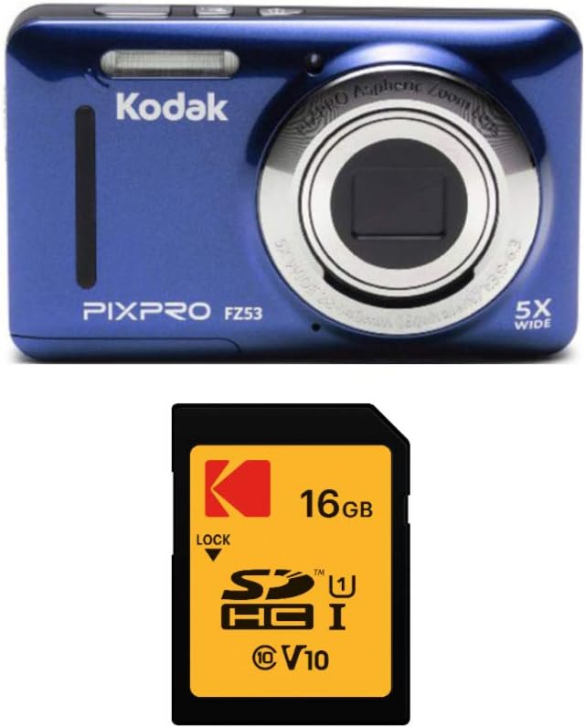 Blue Digital Camera with 16GB Card Bundle K479514
