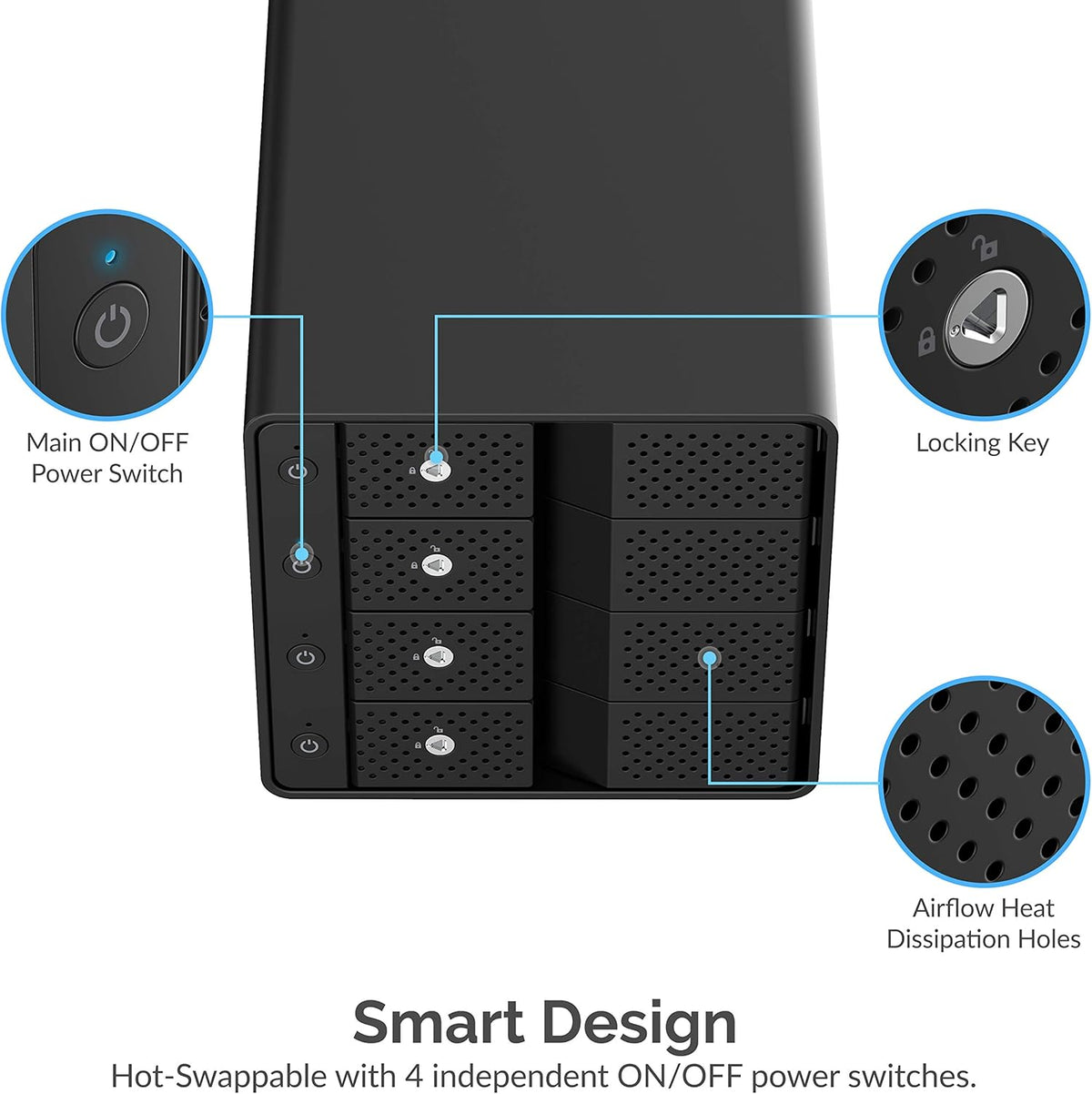 USB 3.0 to SATA Dual Bay External Hard Drive Docking Station for 2.5 or 3.5in HDD, SSD with Hard Drive Duplicator P27253