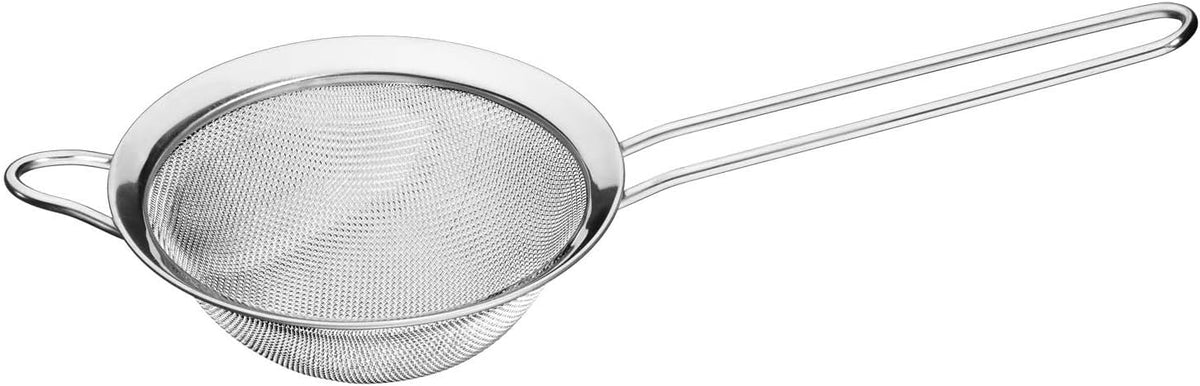 Mini Prep Plus Food Processor Brushed Chrome and Nickel & Set of 3 Fine Mesh Stainless Steel Strainers N3316