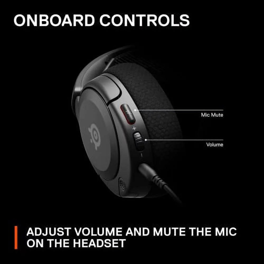 Black Wired Gaming Headset with 3.5mm Jack A1999