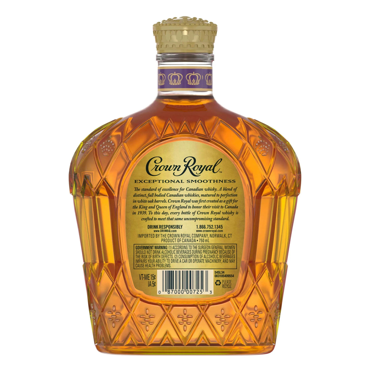 Blended Canadian Whisky, 750 mL, 40% ABV B826