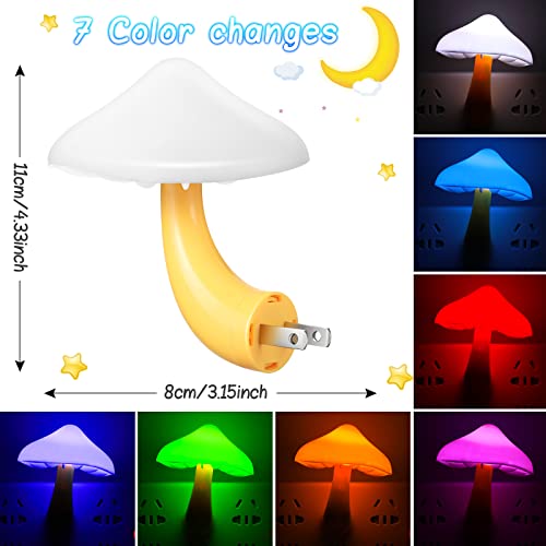 20 Pcs LED Color Changing Mushroom Night Light S4756