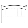 Black Metal Queen Size Open Slat Headboard S4128