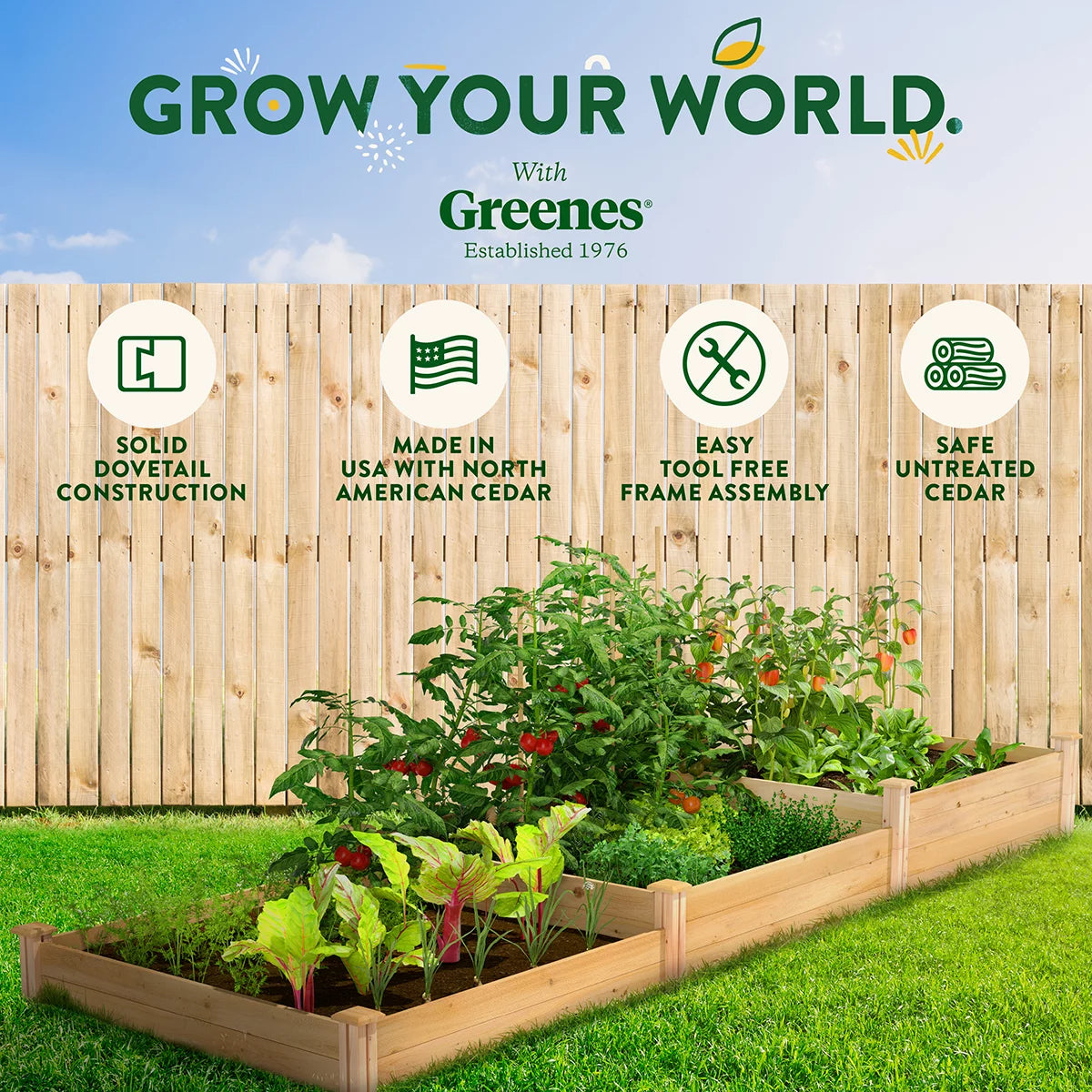 Cedar Raised Garden Bed G20919