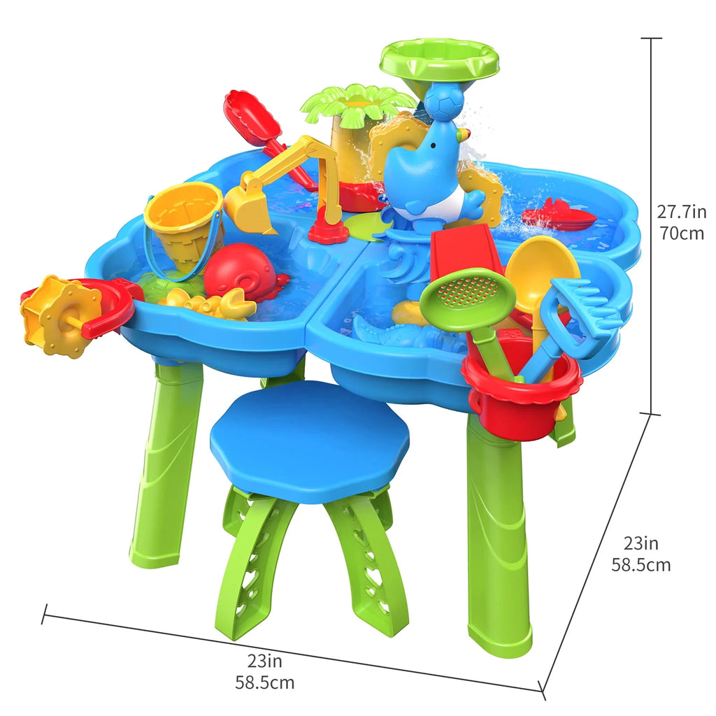 4 in 1 Sand and Water Play Table for Toddlers T24685