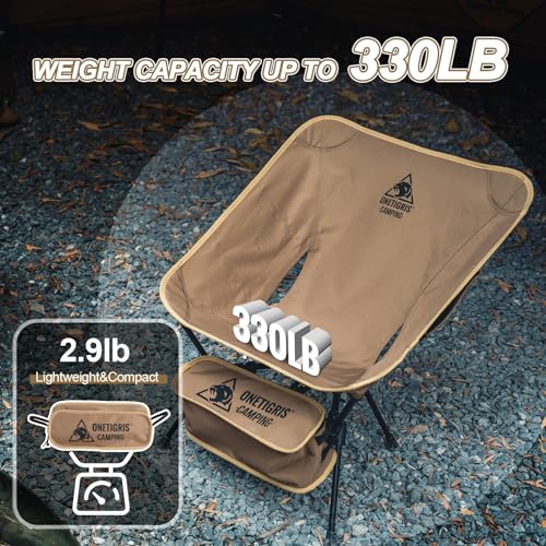 Lightweight Folding Camping Chair 330 lbs Capacity B2273