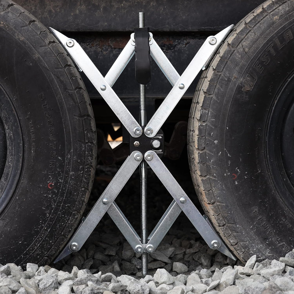 2 Pack XL Wheel Chock with Lock for RV Travel Trailer Camper Tire G4299
