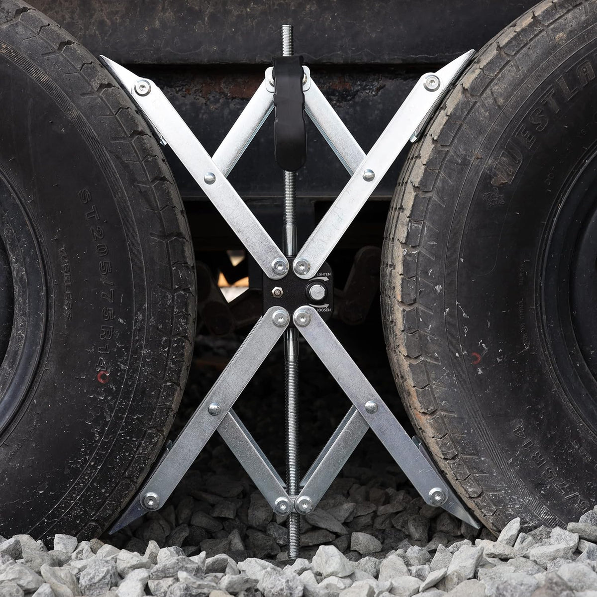 2 Pack XL Wheel Chock with Lock for RV Travel Trailer Camper Tire G4299