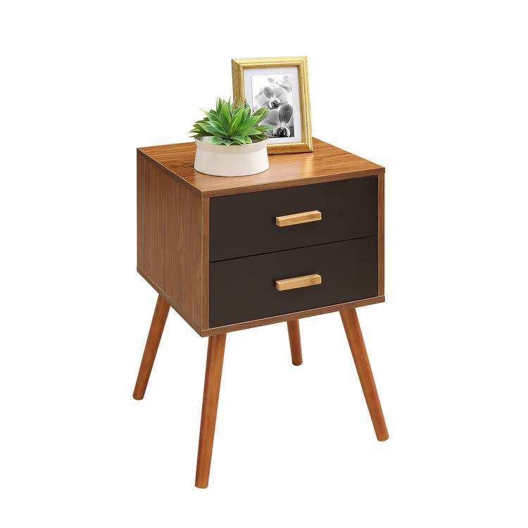 Blue 2-Drawer End Table V46846