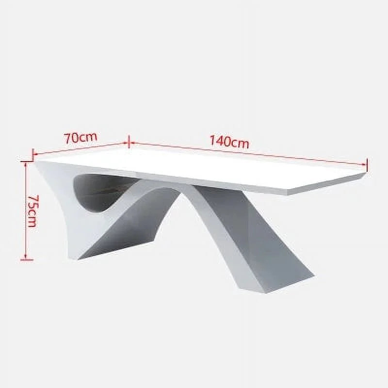 White Office Desk with Filing Cabinets M89157