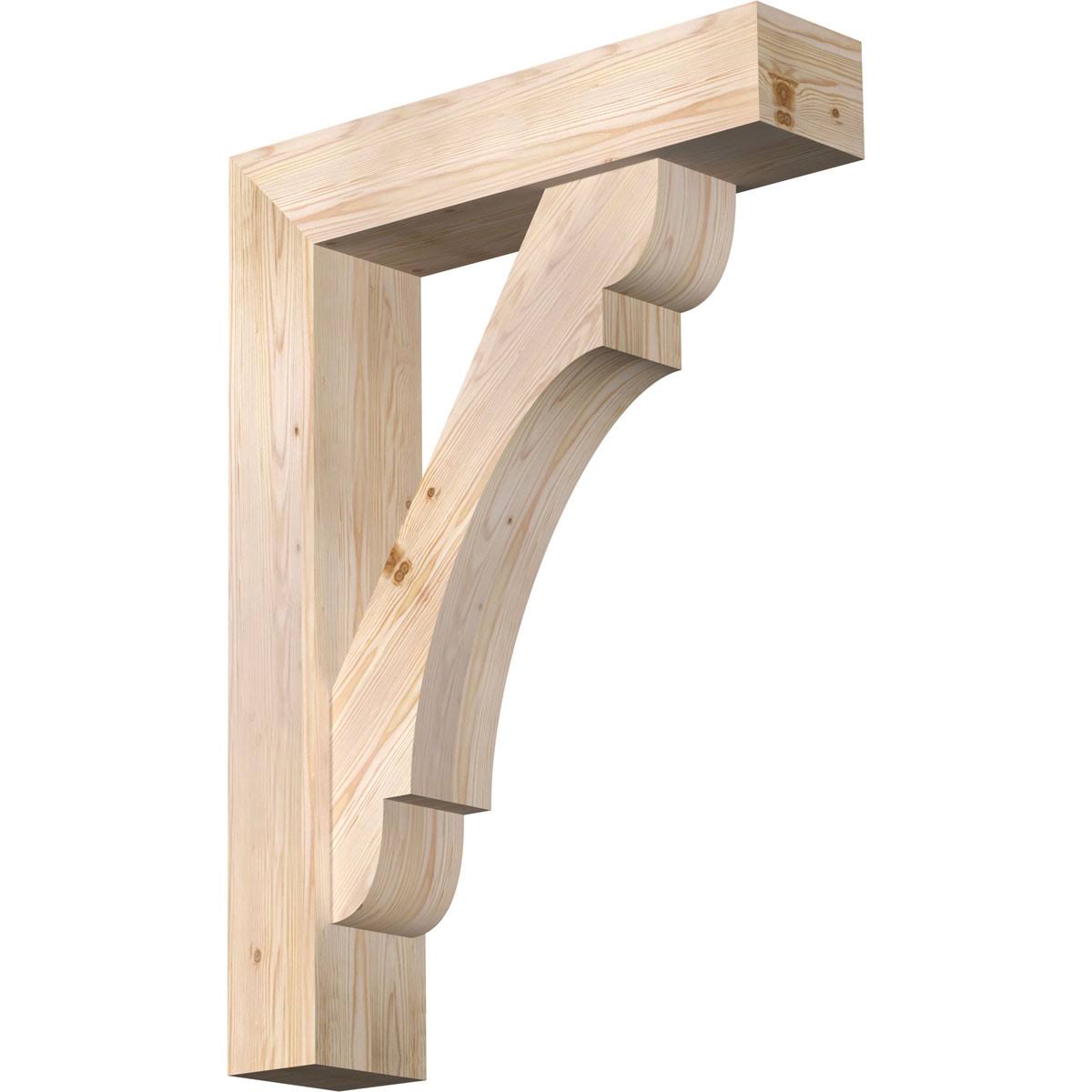 Douglas Fir Smooth Bracket with Offset Brace K191487
