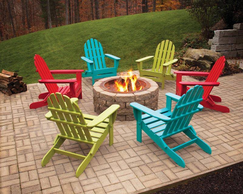 Red Folding Adirondack Chair A3804