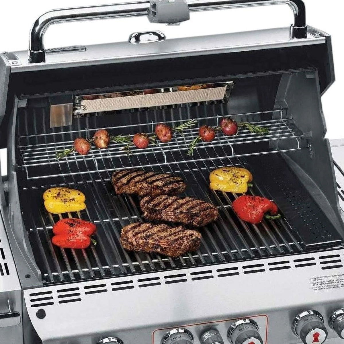 Black Natural Gas Grill with Rotisserie X166134