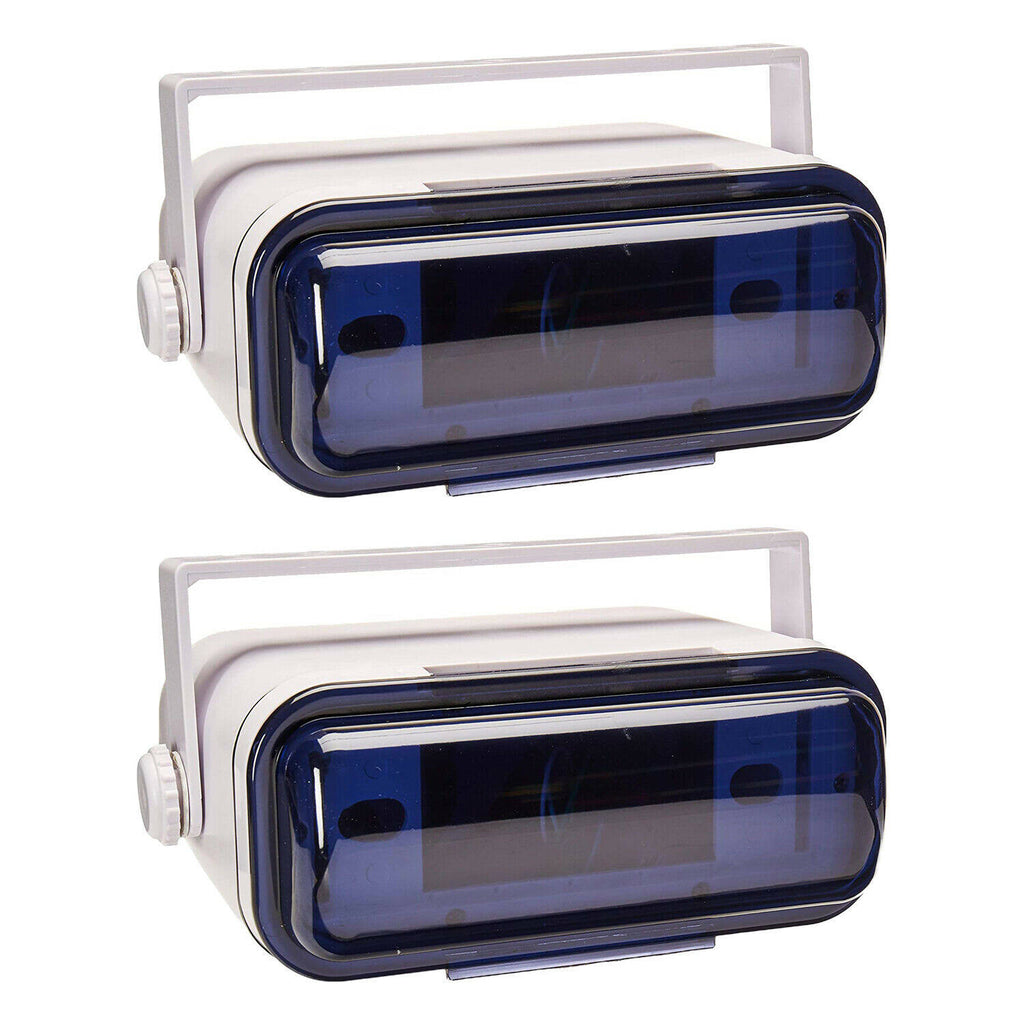 White Waterproof Marine Stereo Radio Housing Case Cover (2 Pack) Z9341