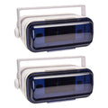 White Waterproof Marine Stereo Radio Housing Case Cover (2 Pack) Z9341