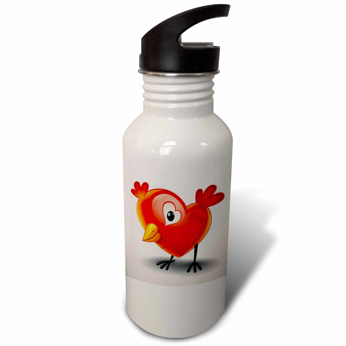 Adorable Baby Chick Heart Wings Sports Water Bottle 21oz V1050