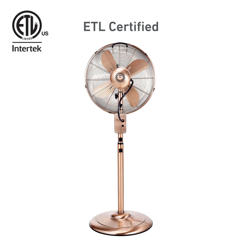16" Digital Oscillating Metal Stand Fan G24852
