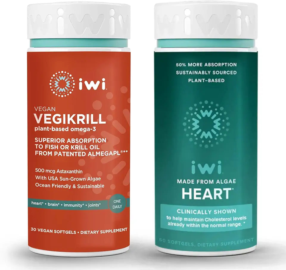 Vegan Plant-Based Algae Omega-3 Bundle, 30 Servings U335594