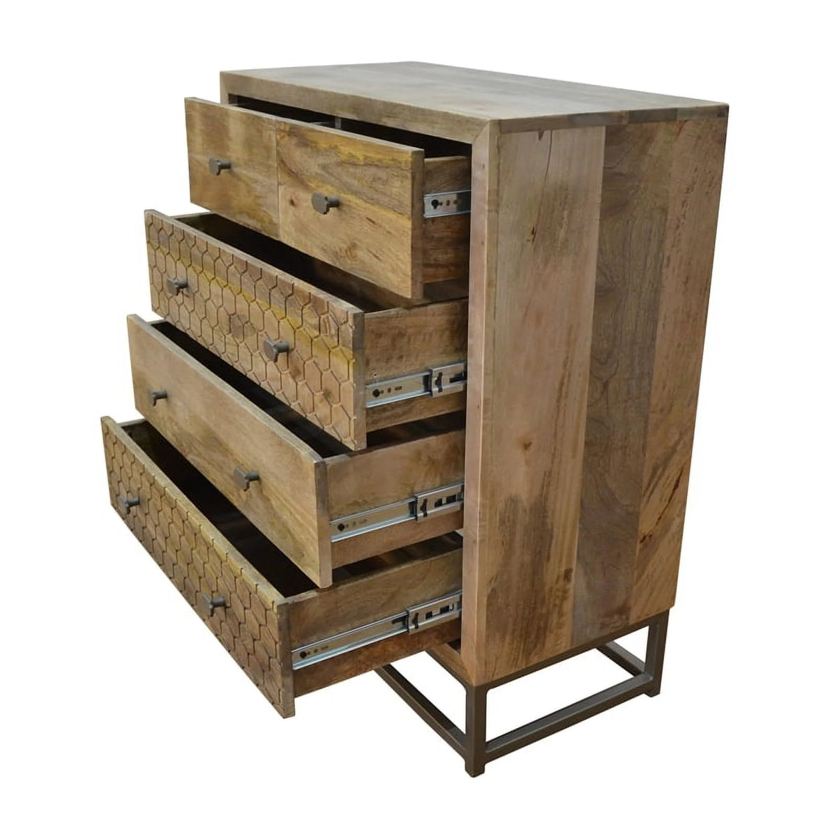 5 Drawer Solid Wood Dresser E4283