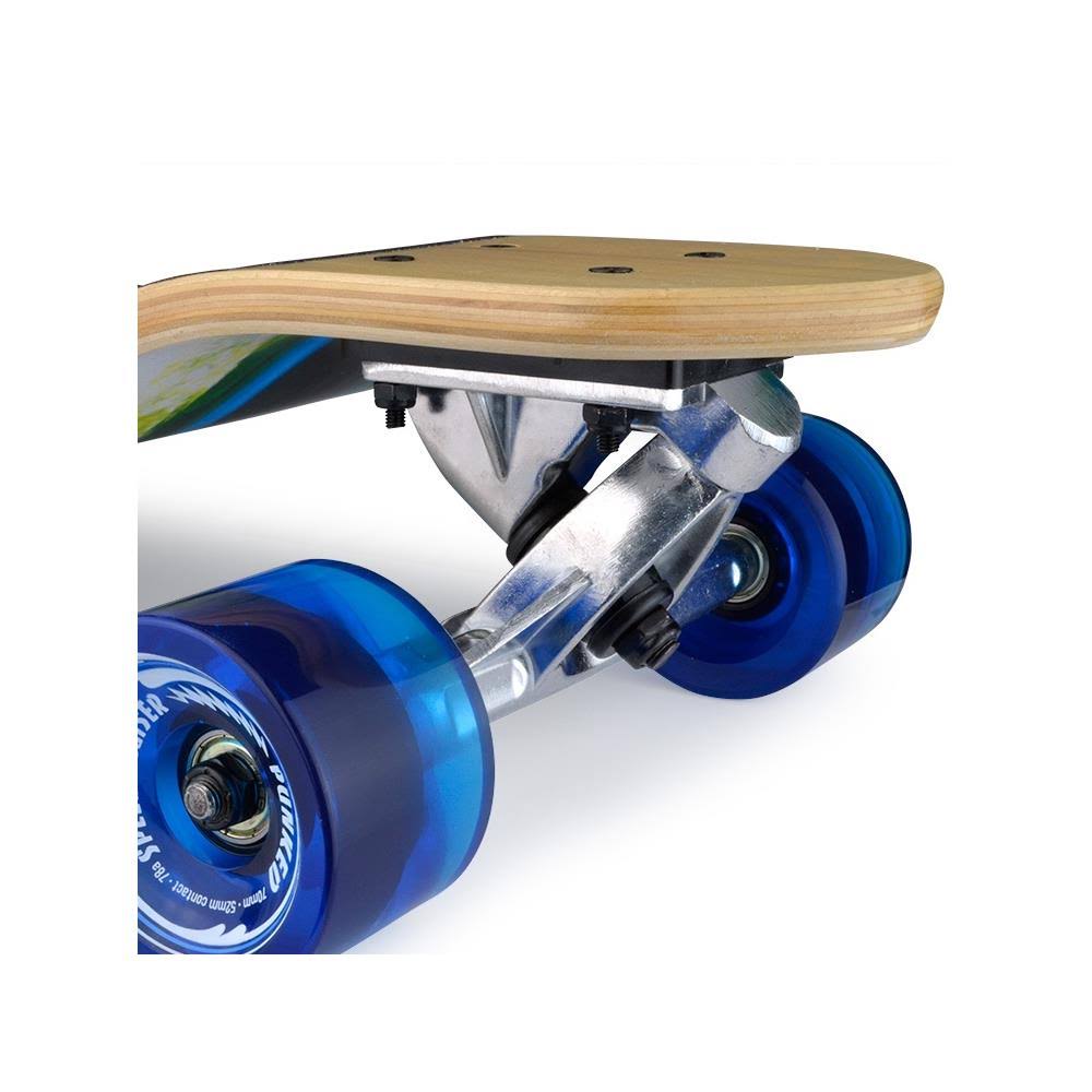 Checker White Drop Down Longboard Complete S234